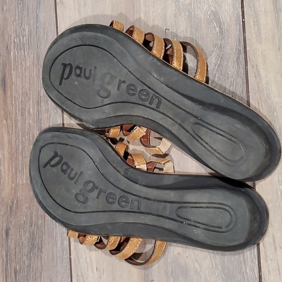 Paul Green Wilma munched sandals flats flip flop Strappy sz UK 5.5 US 8 - Picture 8 of 11